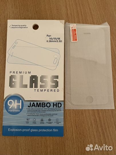 Защитное стекло на iPhone на 5 s