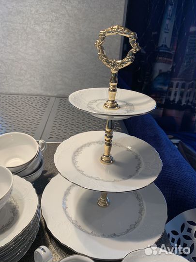 Чайный сервис белый