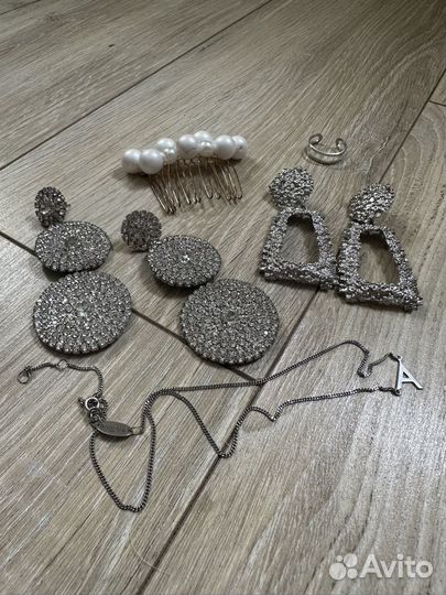Бижутерия Кольцо серьги цепочка заколка жемчуг