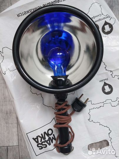 Синяя лампа для прогревания