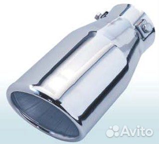 Насадка на глушитель (нержавейка) со скосом