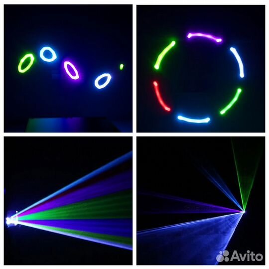 Полноцветный лазерный проектор 3W RGB