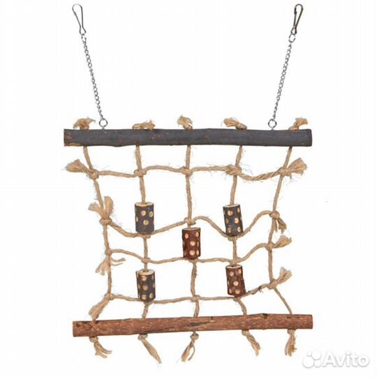 Игрушка для попугаев. Сетка для скалолазания