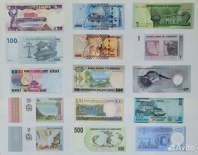 Банкноты Африки