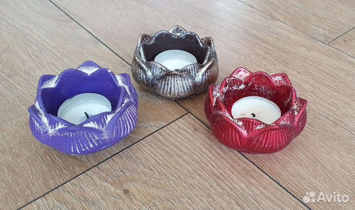 Силиконовая форма цветок лотоса для гипса