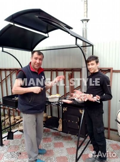 Мангал с крышей