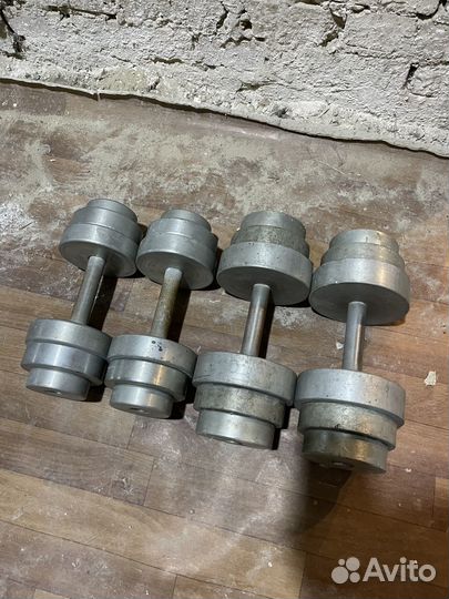 Гантели разборные пары по 15 и 22 кг