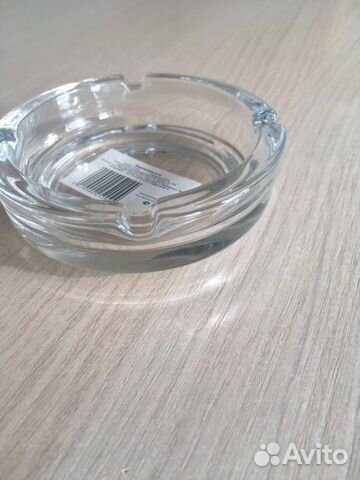 Пепельница стеклянная, 9 см, новая