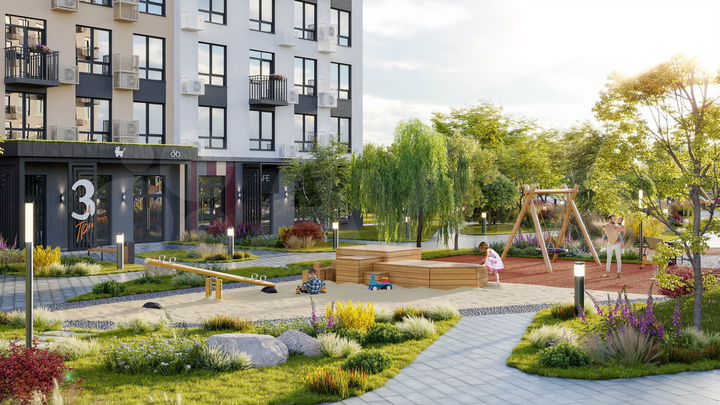 1-к. квартира, 34,4 м², 22/25 эт.