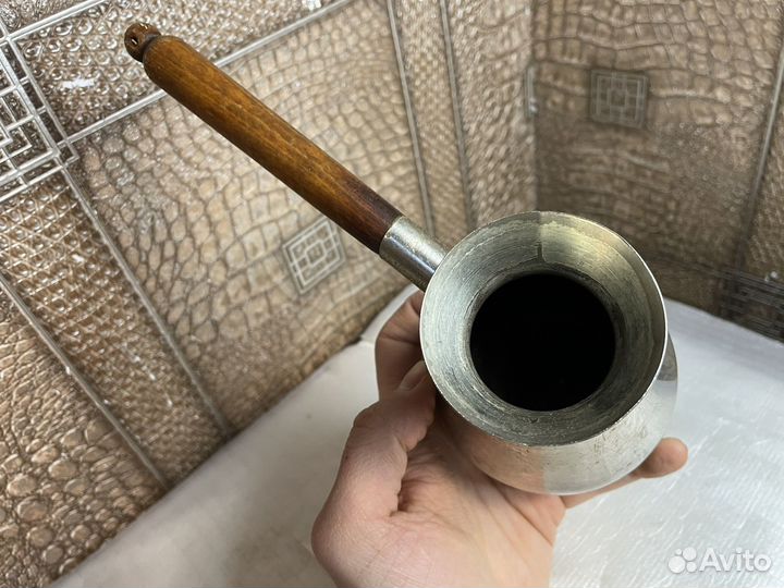 Мельхиоровая турка СССР 1970 год знак качества