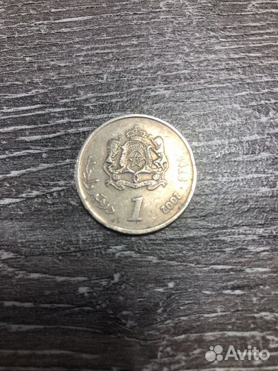 Монета 1 дирхам 2002 года