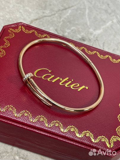 Браслет Cartier Гвоздь(тонкий,камни)