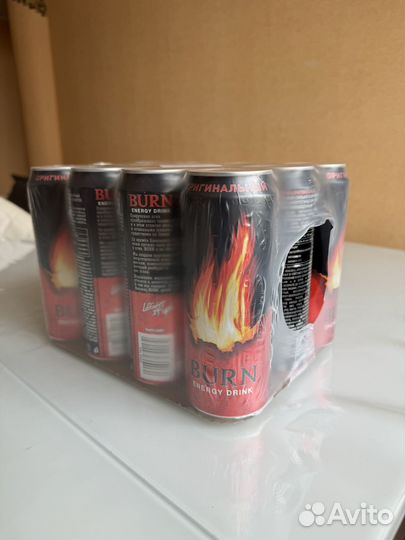 Энергетический напиток burn adrenaline red bull