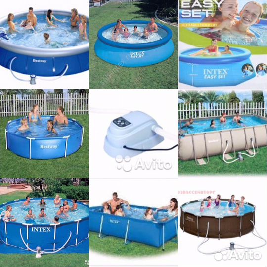 Бассейны каркасные и надувные