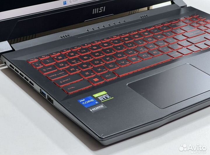 Новый MSI 15.6 240гц Rtx 3060 Core i5 12450H