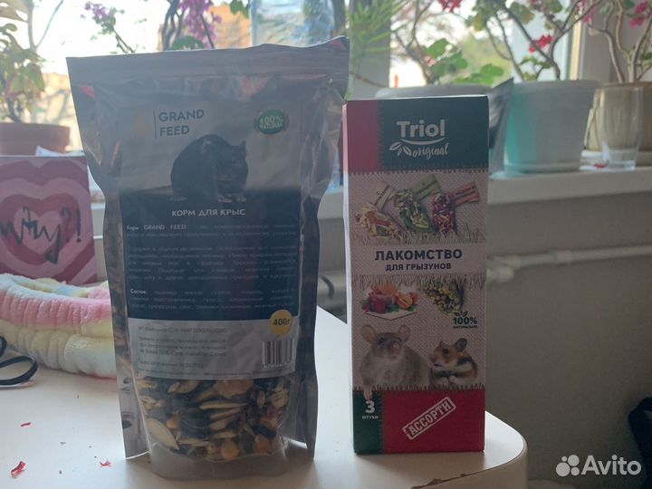 Еда и лакомство для грызунов