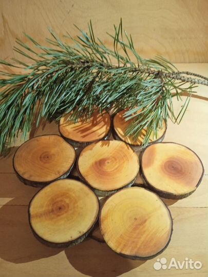 Подставка по горячее из спилов Ольхи средняя