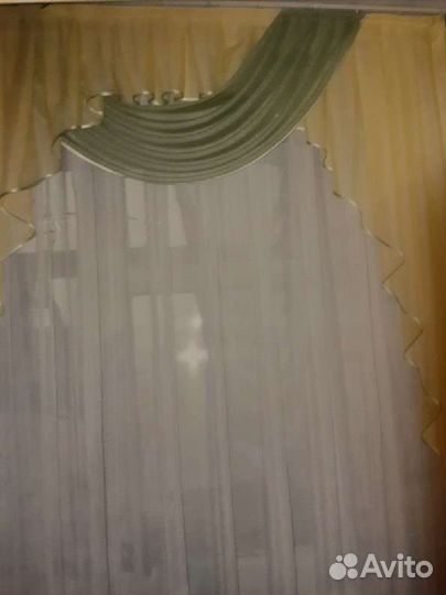 Шторы с ламбрекеном тюль