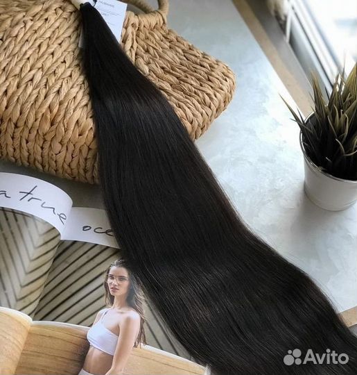 Волосы для наращивания 50 см бу