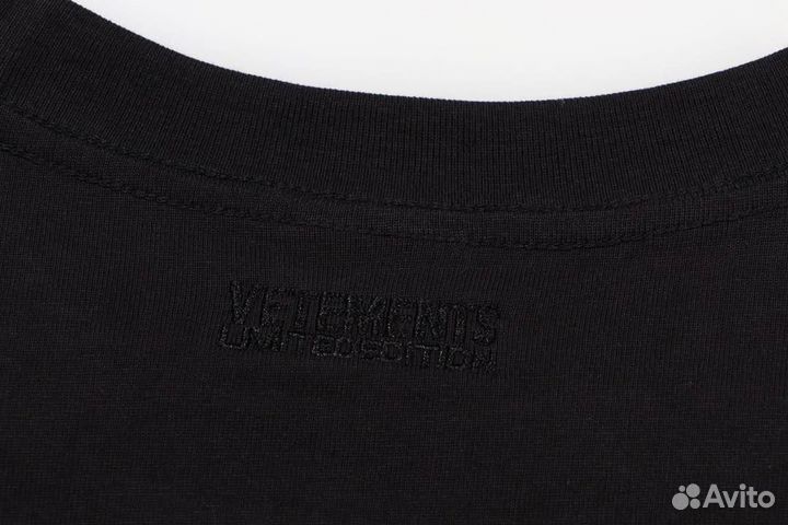 Футболка черная Vetements новая Premium