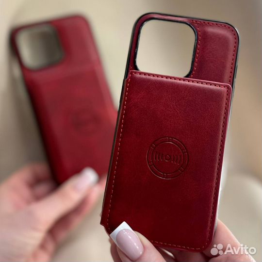 Чехол Apple iPhone 15 Pro и 15 Pro Max, картхолдер