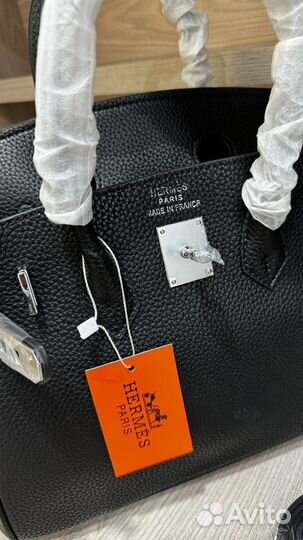 Сумка женская Hermes birkin 30 серебро