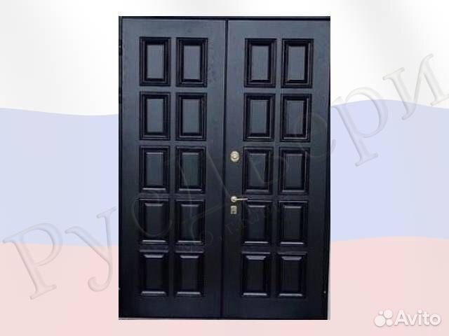 Двустворчатая входная дверь для дома и офиса