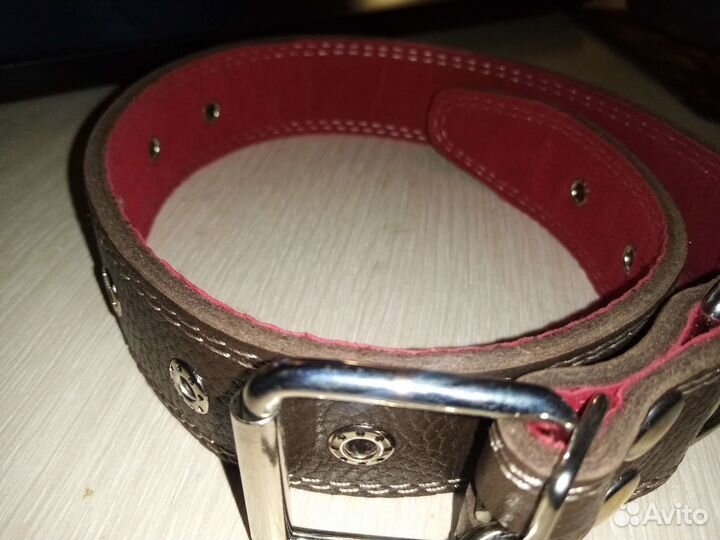 Кожаный ошейник для собак