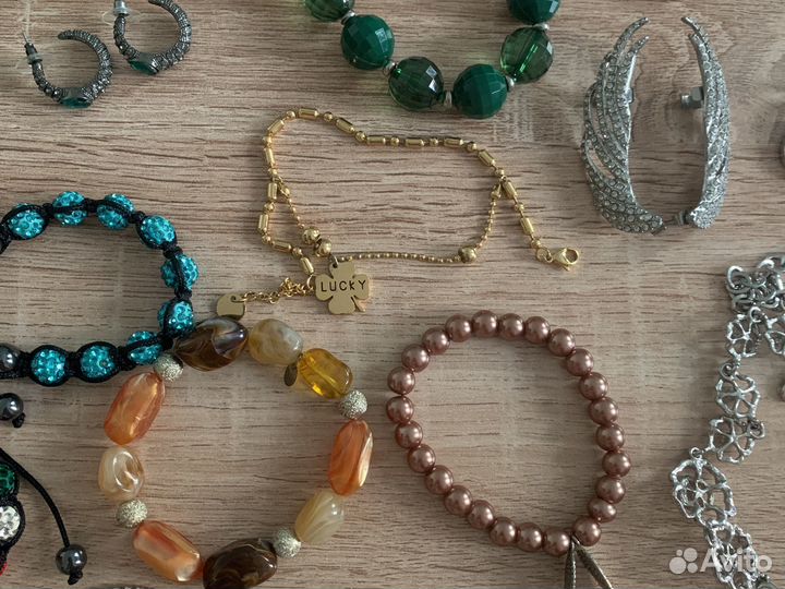 Бижутерия пакетом серьги браслеты бусы