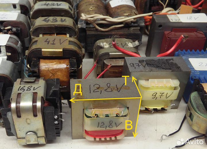 Трансформаторы 220V. Много разных Uвых