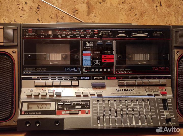 Стереофоническая Магнитола Sharp GF-800Z (D) 1982