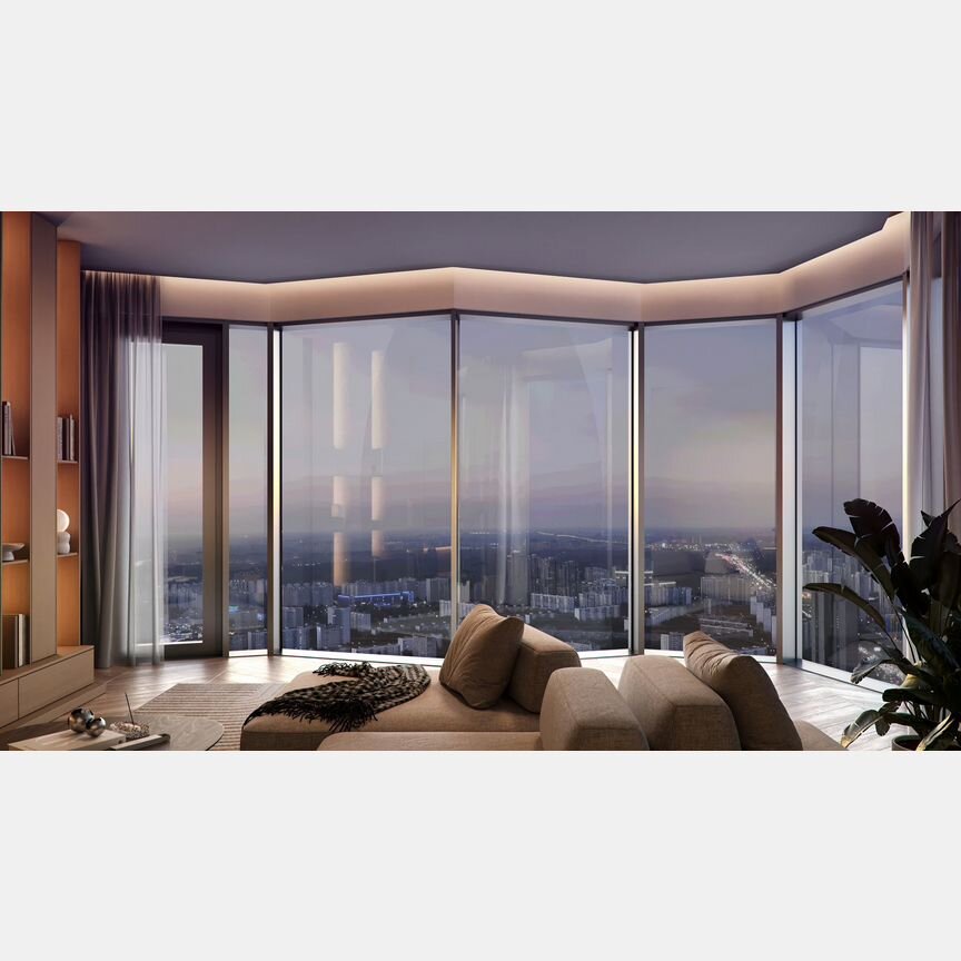 3-к. квартира, 89,6 м², 9/56 эт.