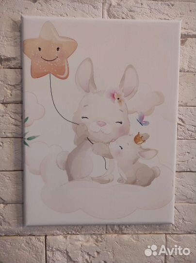 Картины постеры в детскую холст