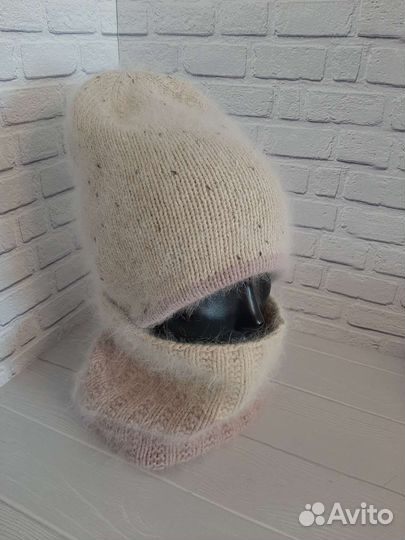 Шапка двойная ангора'снуд