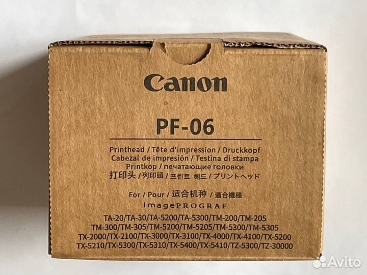 Печатающая головка canon PF 06