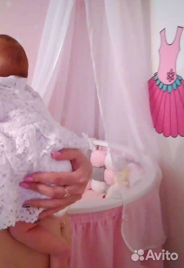 Бортики и балдахин в кроватку