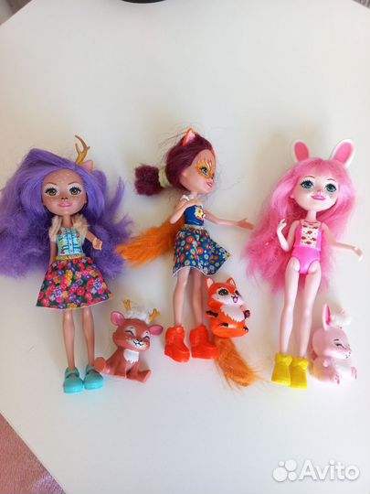 Куклы enchantimals Бри, Филисити, Данесса