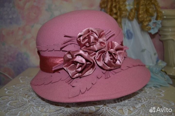 Шляпа розовая, новая