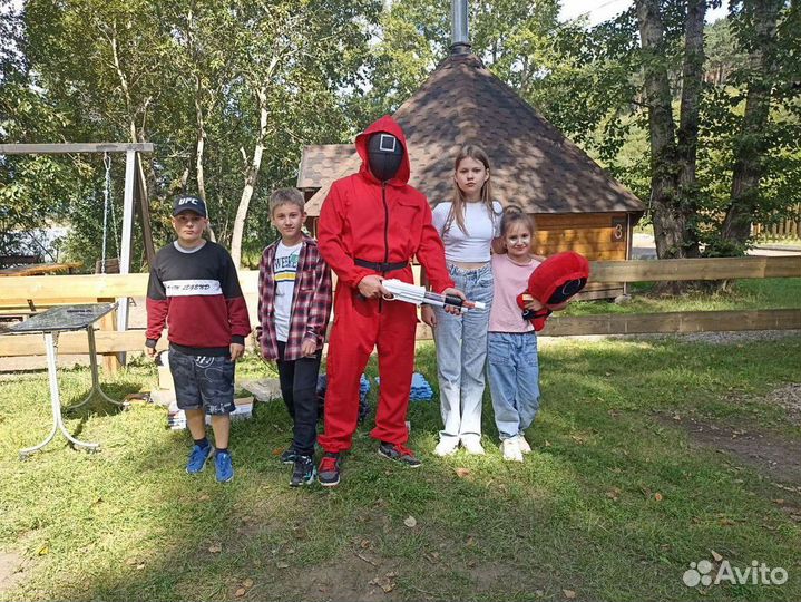 Игра в кальмара/ выездной или в студии