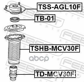 TSS-AGL10F опора амортизатора переднего Toyota