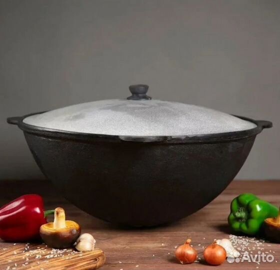 Казан чугунный узбекский г. Наманган 10 л. в Ялте