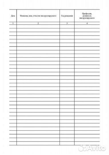 Журнал регистрации вводного инструктажа 5 шт
