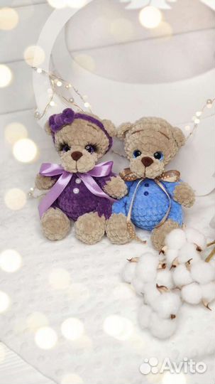 Мишка вязаный. ручная работа