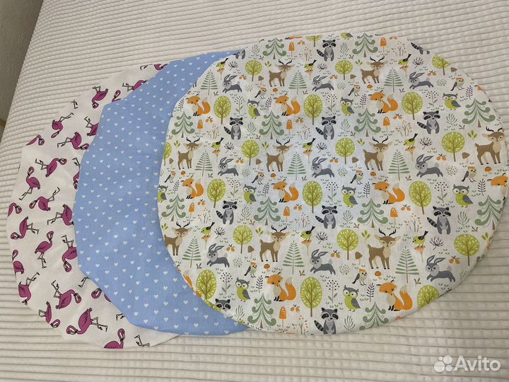 Простынь на резинке круглая новая