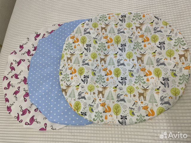 Простынь на резинке круглая новая