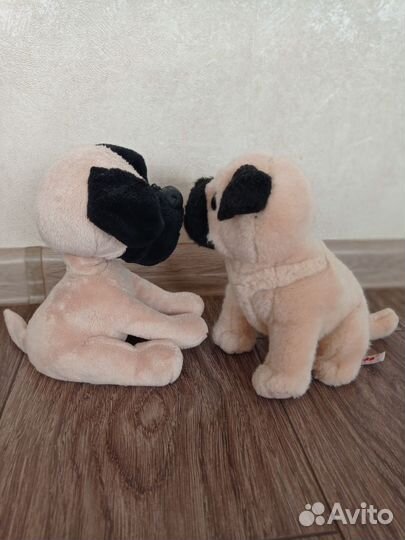 Мопсы, мягкие игрушки