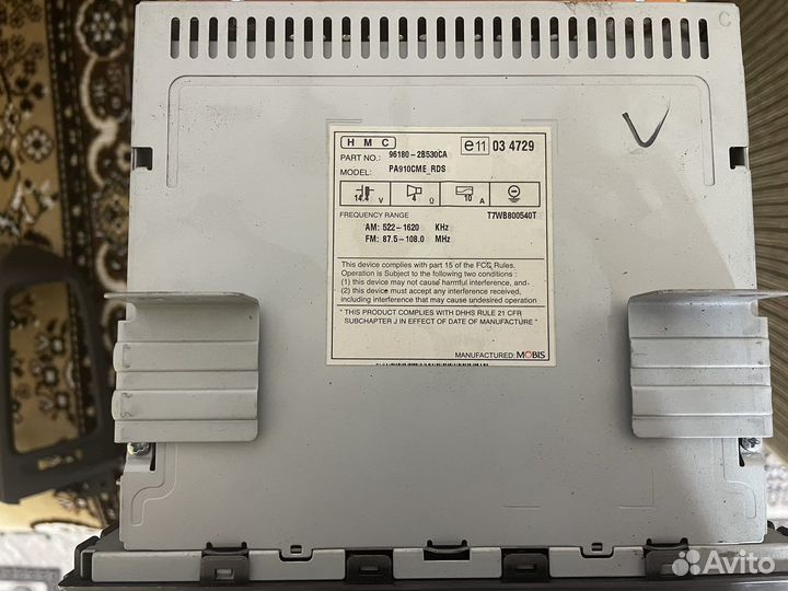 Штатная магнитола hyundai santa fe 2 рестайлинг