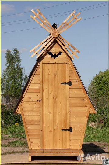 Дачный туалет деревянный WAT889