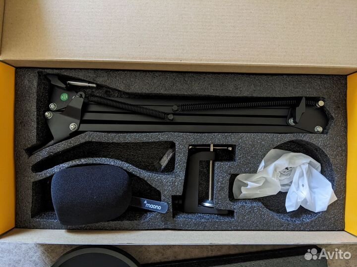 Maono au - pm422 + акустический экран