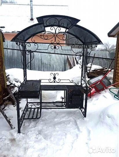 Мангал С печкой под казан